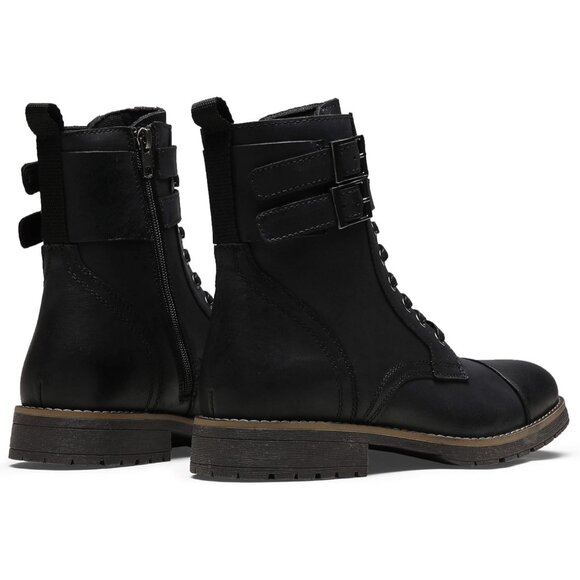 ⚡Men's Vintage Motorcycle Lace Up Casual Leather Boot Zipper Fashion Chukka Boot - Picture 5 of 8